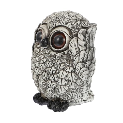 GRIRIW Große Resin Eule Dekofigur Kreatives Tischdekor Für Ihr Zuhause Cartoon Eulen Ornament Einzigartige Bürodekoration Charmante Indoor Deko GRIRIW Große Resin Eule Dekofigur Kreatives Tischdekor Für Ihr Zuhause Cartoon Eulen Ornament Einzigartige Bürodekoration Charmante Indoor Deko von GRIRIW