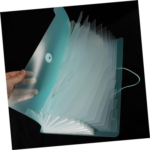 GRIRIW Großer Kapazitäts Mehrlagen Datei Organizer Fächermappe Dokumentenmappe für Büro und Schule Grün Fächer Effiziente Papierablage und Dokumentenverwaltung von GRIRIW