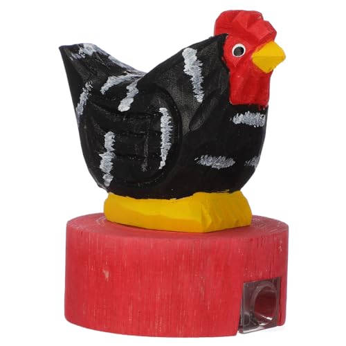 GRIRIW Handlicher Holz-Bleistiftanspitzer Huhn-Design Leichter Kompakter Bleistift Augenbrauenstift-Ansparer für Präzises Zeichnen Schulbedarf Kreatives Kindgerechtes Anspitzen von GRIRIW