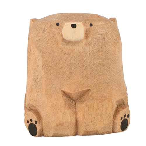 GRIRIW Holzschnitzerei Bär Ornamente Baum Untersetzer Tierfiguren Untersetzer Baum Heimdekoration Puppe Geschnitzte Bärenstatue Plüschbär Dekorative Figur Bär Ziegelbär Teebären GRIRIW Holzschnitzerei Bär Ornamente Baum Untersetzer Tierfiguren Untersetzer Baum Heimdekoration Puppe Geschnitzte Bärenstatue Plüschbär Dekorative Figur Bär Ziegelbär Teebären von GRIRIW