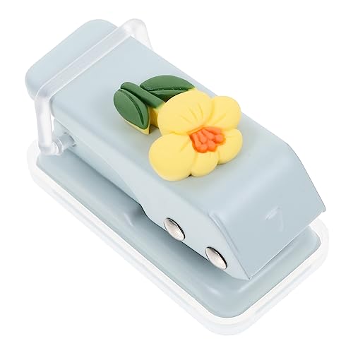 GRIRIW Innenseitenlocher ergonomische scrapbook Einlocher Bastellocher hole punch Papierlocher Ordnerstanzer Locher fürs Büro Lochbrecher für Büropapier Planer-Stanzer Metall Sky-blue von GRIRIW