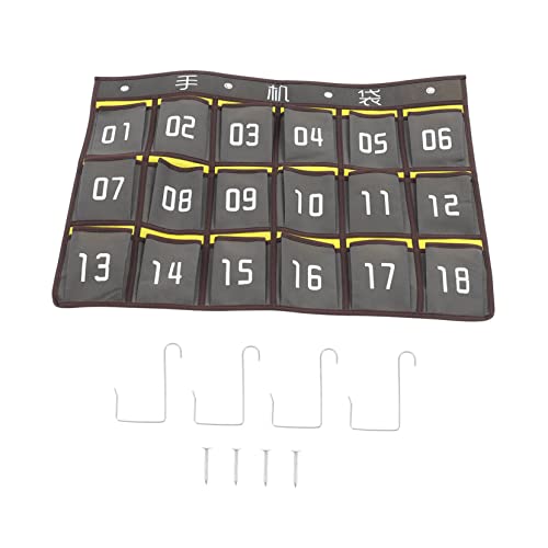 GRIRIW Multifunktionaler Wandhänge Organizer aus Aufbewahrungstasche für Handy und Taschenrechner Praktische Pocket Chart für Klassenzimmer Büro und Zuhause Tiefgrau GRIRIW Multifunktionaler Wandhänge Organizer aus Aufbewahrungstasche für Handy und Taschenrechner Praktische Pocket Chart für Klassenzimmer Büro und Zuhause Tiefgrau von GRIRIW