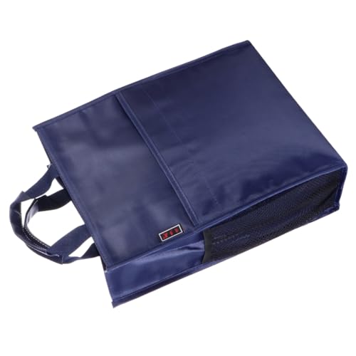 GRIRIW Oxford Dokumententasche mit Reißverschluss Leicht Waschbar Großer Stauraum Seitliche Taschen für Zubehör und Wasserflasche Tragbarer Handgriff Dreischichtiger Ordner für Dateien GRIRIW Oxford Dokumententasche mit Reißverschluss Leicht Waschbar Großer Stauraum Seitliche Taschen für Zubehör und Wasserflasche Tragbarer Handgriff Dreischichtiger Ordner für Dateien von GRIRIW