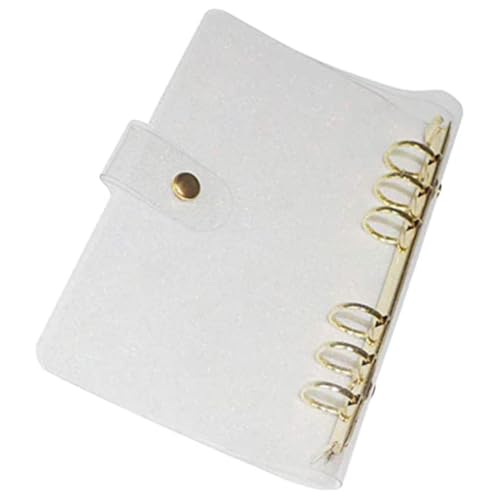 GRIRIW PVC Ringbuch Gold Glitzer Binder Cover Transparent Nachfüllbar Ordner Leicht Tragbar Büro Schule Reise Organizer GRIRIW PVC Ringbuch Gold Glitzer Binder Cover Transparent Nachfüllbar Ordner Leicht Tragbar Büro Schule Reise Organizer von GRIRIW