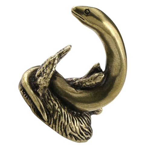 GRIRIW Schlangenfiguren Messing Schlangenskulptur Handarbeit Schlange Tischdekoration Chinesische Sternzeichen Charms Mond Neujahr Schlangenstatue Für Wohndekoration von GRIRIW