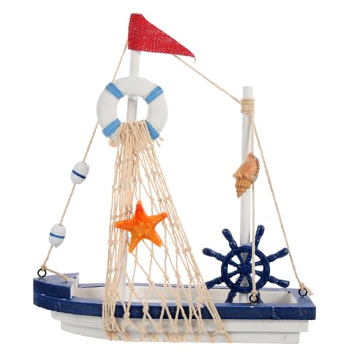 GRIRIW Segelboot Figurine Mediterranes Für Und Partys Mit Blauem Ruder Und Rettungsring Nautische Tischdeko Für Erwachsene GRIRIW Segelboot Figurine Mediterranes Für Und Partys Mit Blauem Ruder Und Rettungsring Nautische Tischdeko Für Erwachsene von GRIRIW