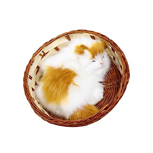GRIRIW Simulation Katze Plüschspielzeug Lustige Tischdekoration für Wohnzimmer Geburtstagsgeschenk Zufälliger Stil Kreatives Design für Zuhause und Büro GRIRIW Simulation Katze Plüschspielzeug Lustige Tischdekoration für Wohnzimmer Geburtstagsgeschenk Zufälliger Stil Kreatives Design für Zuhause und Büro von GRIRIW
