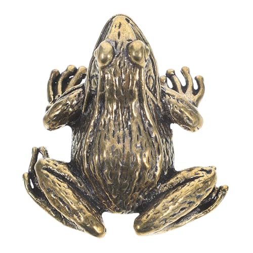 GRIRIW Süßes Frosch-teetier Messing-tierdekor Mehrzweck-Ornament Tischdekoration GRIRIW Süßes Frosch-teetier Messing-tierdekor Mehrzweck-Ornament Tischdekoration von GRIRIW
