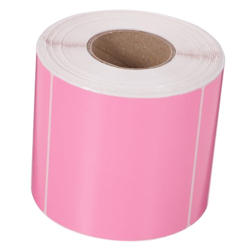 GRIRIW Thermoetiketten Auf Rolle 500 Blatt Farbige Thermoetiketten Selbstklebende Druckeretiketten 80 X 80 Mm Kratzfest Einfach Zu Verwenden von GRIRIW