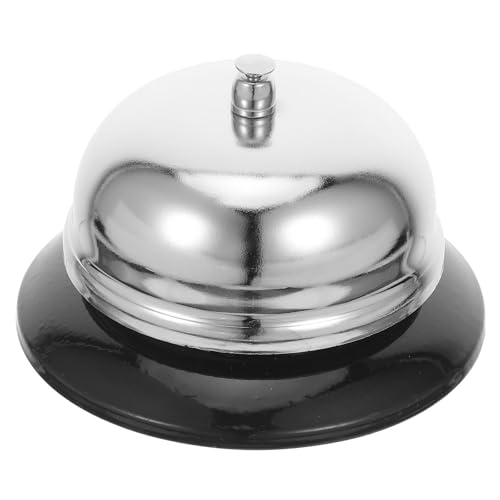 GRIRIW Tischglocke mit schwarzem Sockel, Vintage-Serviceglocke aus Zinklegierung für Büro, Zuhause, Klassenzimmer, Restaurant, Rezeption, Esstisch, Nachttisch und Theke GRIRIW Tischglocke mit schwarzem Sockel, Vintage-Serviceglocke aus Zinklegierung für Büro, Zuhause, Klassenzimmer, Restaurant, Rezeption, Esstisch, Nachttisch und Theke von GRIRIW