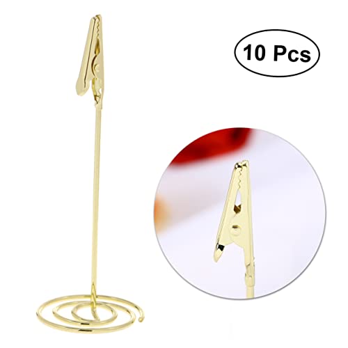 GRIRIW Tischkartenhalter Gold Kreative Foto Clip Ständer für Hochzeit Party Zuhause für Menükarten Namenskarten Notizen von GRIRIW