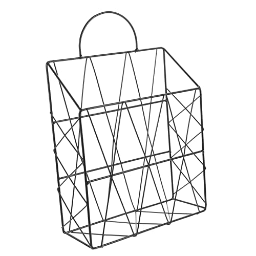 GRIRIW Tragbarer Zeitungsständer Organizer Büro Schreibtisch Buchständer Halter Große Buchanzeige Wandhalterung Bücherregal Dekorativer Wand Zeitschriftenständer Wandhängender von GRIRIW