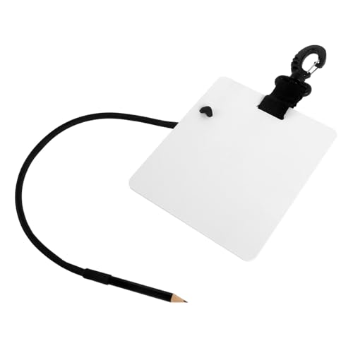 GRIRIW Unterwasser Schreibtafel mit Bleistift Taucher Zubehör für Notizen und Skizzen Wasserdichtes Design Drehbarer Clip Kommunikationsgerät für Tauchen und Wasseraktivitäten von GRIRIW