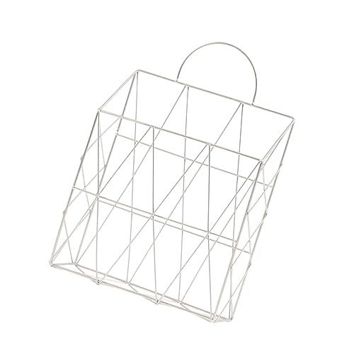 GRIRIW Wandmontierter Magazinhalter Griff Vielseitiger Zeitungsständer Für Dokumente Dekorativer Aufbewahrungsbehälter Für Zuhause Und Büro Weiß von GRIRIW