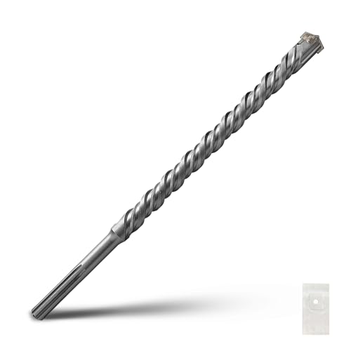 SDS Max Bohrhammer, 22 x 800 mm, Steinbohrer, Beton für Mauerwerk, Ziegel, Stein, Beton (Länge: 800 mm, 22 mm Durchmesser) von GRIXLEN