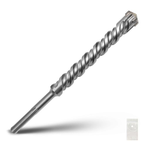 SDS Max Bohrhammer, 38 x 340 mm, Betonbohrer für Mauerwerk, Ziegel, Stein, Beton (Länge: 340 mm, Durchmesser: 38 mm) von GRIXLEN
