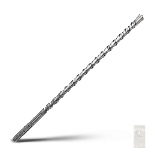 SDS Max Bohrhammer, Steinbohrer, Betonbohrer für Mauerwerk, Ziegel, Stein, Beton (Länge: 540 mm, 22 mm Durchmesser) von GRIXLEN