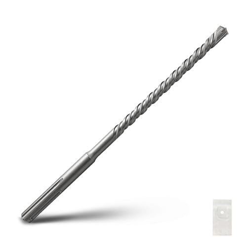 SDS Max Bohrhammerbohrer, 14 x 260 mm, Hartmetallspitze, Steinbohrer, Betonbohrer für Mauerwerk, Ziegel, Stein, Beton (Länge: 260 mm, 14 mm Durchmesser) von GRIXLEN