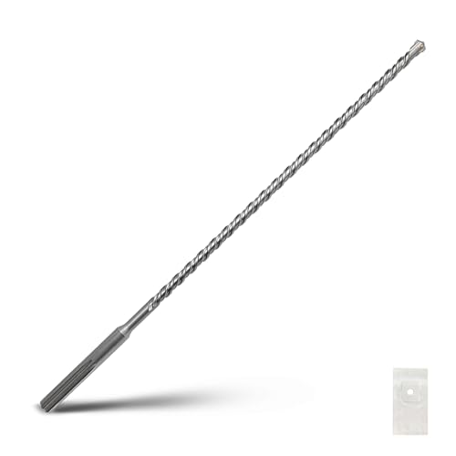 SDS Max Bohrhammerbohrer, 14 x 520 mm, Hartmetallspitze, Steinbohrer für Mauerwerk, Ziegel, Stein, Beton (Länge: 520 mm, 14 mm Durchmesser) von GRIXLEN