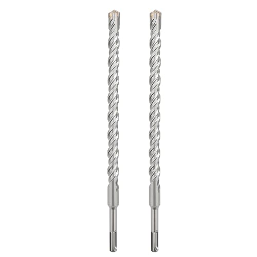 SDS Plus Bohrhammer, Steinbohrer, Betonbohrer für Beton, Ziegel und Zement, 12 x 360 mm, 2 Stück von GRIXLEN