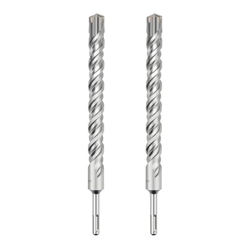 SDS Plus Bohrhammer, Steinbohrer, Betonbohrer für Beton, Ziegel und Zement, 28 x 360 mm, 2 Stück von GRIXLEN