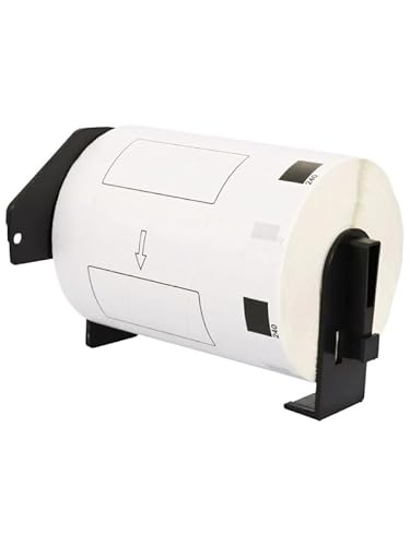 GROF - 1 Rolle DK-11240 Einzeletiketten Versandetiketten Etiketten-Rolle kompatibel mit Brother - 51mm x 102mm 600 Stück Etiketten für QL-Etikettendruckern QL-1050 QL-1060N QL-1100 (5) von GROF