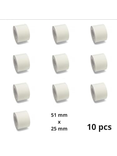 GROF 10 Rollen Thermoetiketten Etiketten - 57mm x 32mm - 1500 Etiketten, Kompatibel mit Zebra und weiteren Druckern [10 Rollen/15000 Etiketten] von GROF