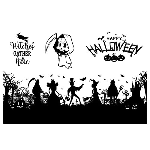 Silikon Siegel Stempel Halloween Serie Clear Stamps DIY Scrapbooking Kartenherstellung Prägung Foto Journal Album Dekorative Clear Stamps für Kartenherstellung von GRONGU