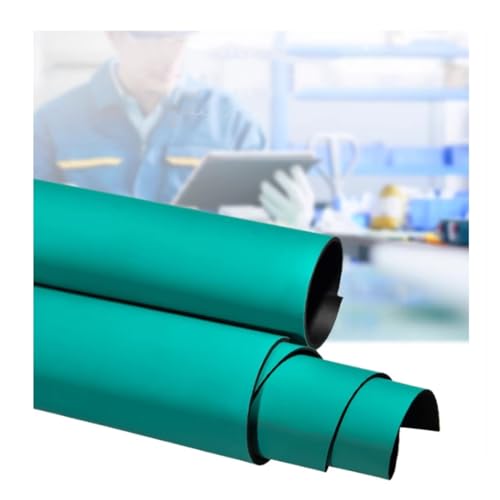 GRRICEPL Antistatische Matte ESD-Erdungsmatte Aus PVC, Schreibtischunterlage Hohe Temperaturbeständigkeit Bis 300 °C, Gute Belastbarkeit Für Werkbänke Und Böden(1x10 m/5mm) von GRRICEPL