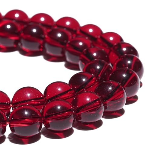 Natürliche Edelsteinperlen, 10 mm, granatrot, Glaskristallperlen, poliert, rund, glatte Steinperlen für Armbänder, Schmuckherstellung, 38,1 cm, lose Perlen Natürliche Edelsteinperlen, 10 mm, granatrot, Glaskristallperlen, poliert, rund, glatte Steinperlen für Armbänder, Schmuckherstellung, 38,1 cm, lose Perlen von GRTBIZI