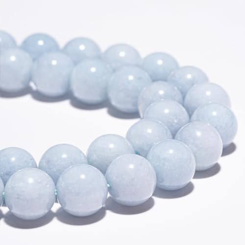 Natürliche Edelsteinperlen, 6 mm, Aquamarin-Perlen, poliert, rund, glatt, Steinperlen für Armbänder, Schmuckherstellung, 38,1 cm, lose Perlen Natürliche Edelsteinperlen, 6 mm, Aquamarin-Perlen, poliert, rund, glatt, Steinperlen für Armbänder, Schmuckherstellung, 38,1 cm, lose Perlen von GRTBIZI
