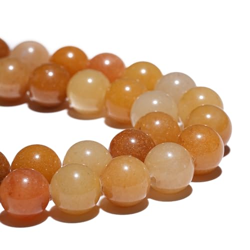 Natürliche Edelsteinperlen, 6 mm, gelbe Jadeperlen, poliert, rund, glatte Steinperlen für Armbänder, Schmuckherstellung, 38,1 cm, lose Perlen Natürliche Edelsteinperlen, 6 mm, gelbe Jadeperlen, poliert, rund, glatte Steinperlen für Armbänder, Schmuckherstellung, 38,1 cm, lose Perlen von GRTBIZI