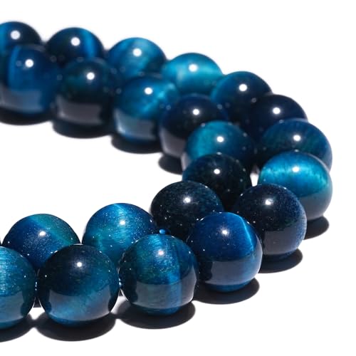 Natürliche Edelsteinperlen, 8 mm, blaues Tigerauge, poliert, rund, glatte Steinperlen für Armbänder, Schmuckherstellung, 38,1 cm, lose Perlen Natürliche Edelsteinperlen, 8 mm, blaues Tigerauge, poliert, rund, glatte Steinperlen für Armbänder, Schmuckherstellung, 38,1 cm, lose Perlen von GRTBIZI