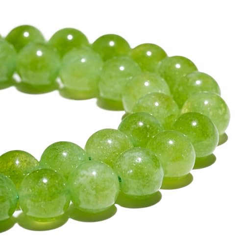 Natürliche Edelsteinperlen, 8 mm, grüne Peridotperlen, poliert, rund, glatte Steinperlen für Armbänder, Schmuckherstellung, 38,1 cm, lose Perlen Natürliche Edelsteinperlen, 8 mm, grüne Peridotperlen, poliert, rund, glatte Steinperlen für Armbänder, Schmuckherstellung, 38,1 cm, lose Perlen von GRTBIZI
