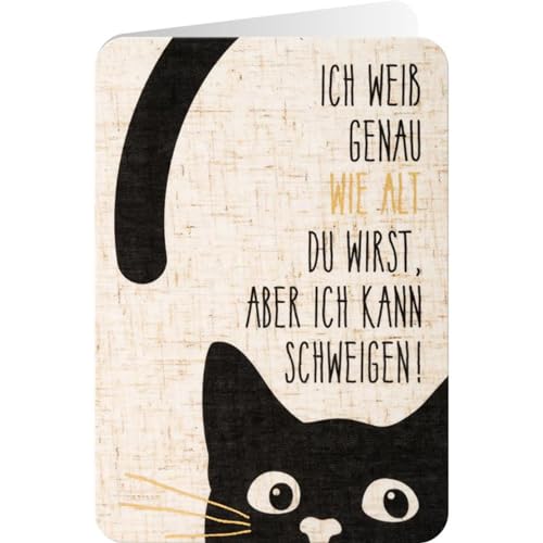 GRUSS & CO Sheepworld, 91441 - Klappkarte, Leinen, Nr. 17, Geburtstag, Ich weiß genau wie alt du wirst, .., mit Umschlag, beige, 16,5cm x 11,5cm GRUSS & CO Sheepworld, 91441 - Klappkarte, Leinen, Nr. 17, Geburtstag, Ich weiß genau wie alt du wirst, .., mit Umschlag, beige, 16,5cm x 11,5cm von GRUSS & CO
