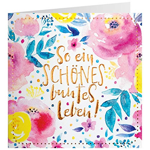 Karte Buntes Leben- Kupfer & Konfetti 21 Karte Buntes Leben- Kupfer & Konfetti 21 von GRUSS & CO