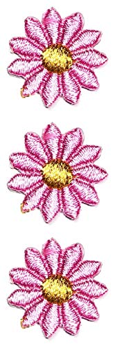 Mini-Aufnäher mit Blumenmotiv, bestickt, zum Aufbügeln, für Kleidung, Jacken, T-Shirts, Jeans, Röcke, Westen, Schals, Hüte, Rucksäcke, 3 Stück Mini-Aufnäher mit Blumenmotiv, bestickt, zum Aufbügeln, für Kleidung, Jacken, T-Shirts, Jeans, Röcke, Westen, Schals, Hüte, Rucksäcke, 3 Stück von GS912 Mini Small Cartoon Patches