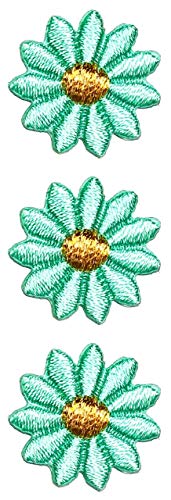 Mini-Aufnäher mit Gänseblümchen, bestickt, zum Aufbügeln, für Kleidung, Jacken, T-Shirts, Jeans, Röcke, Westen, Schals, Hüte, Rucksäcke, 3 Stück Mini-Aufnäher mit Gänseblümchen, bestickt, zum Aufbügeln, für Kleidung, Jacken, T-Shirts, Jeans, Röcke, Westen, Schals, Hüte, Rucksäcke, 3 Stück von GS912 Mini Small Cartoon Patches