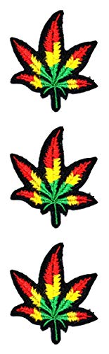 Set 3 Stück Mini Kleine Marihuana Cannabis Topf Unkraut Blatt Cartoon bestickt Aufbügler Logo Weste Jacke Kappe Hoodie Rucksack Patches Kunst Handwerk DIY Stickerei Nähen Set 3 Stück Mini Kleine Marihuana Cannabis Topf Unkraut Blatt Cartoon bestickt Aufbügler Logo Weste Jacke Kappe Hoodie Rucksack Patches Kunst Handwerk DIY Stickerei Nähen von GS912 Mini Small Cartoon Patches