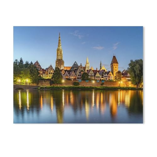 GSBRSNTS 5D DIY Diamond Painting Kit，Ulm，Mosaik, Diamantmalerei für Erwachsene, Round Diamond Picture Home Art(50 x 60 cm/19.68 x 23.62 Zoll)-Y54 von GSBRSNTS