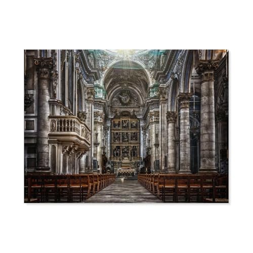 GSBRSNTS 5D Diamond Painting，Kathedrale von Sizilien，DIY-Stickerei, runder Diamant-Kreuzstich, Heimdekoration（40 x 50 cm/15.74 x 19.68 Zoll）-L20 von GSBRSNTS