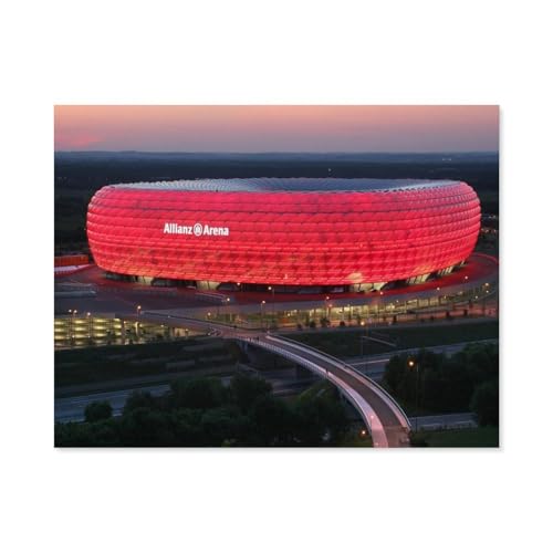 GSBRSNTS Allianz Arena, München，Full Round Diamond 5D DIY Diamond Painting 3D Stickerei Kreuzstich Mosaik Gemälde Dekor(50 x 60 cm/19.68 x 23.62 Zoll)-C2 von GSBRSNTS