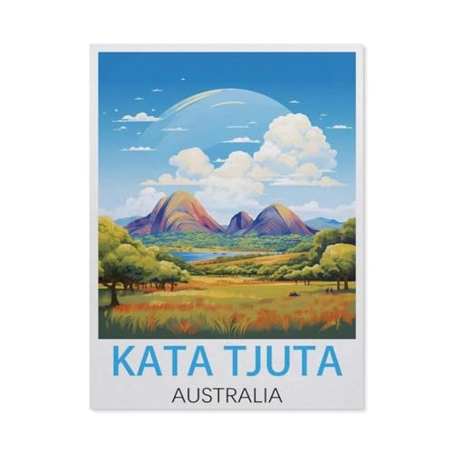 GSBRSNTS DIY Malen nach Zahlen,Kata Tjuta, Australien Vintage-Reiseposter,diy malen nach zahlen erwachsene landsch Mit Pinsel und Acrylfarbe Erwachsenenfarbe nach Zahlen Kits Kunst(30x40cm-L14 GSBRSNTS DIY Malen nach Zahlen,Kata Tjuta, Australien Vintage-Reiseposter,diy malen nach zahlen erwachsene landsch Mit Pinsel und Acrylfarbe Erwachsenenfarbe nach Zahlen Kits Kunst(30x40cm-L14 von GSBRSNTS