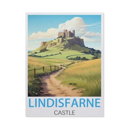 GSBRSNTS DIY Malen nach Zahlen,Lindisfarne Castle Vintage-Reiseposter,diy malen nach zahlen erwachsene landsch Mit Pinsel und Acrylfarbe Erwachsenenfarbe nach Zahlen Kits Kunst(30x40cm-K94 GSBRSNTS DIY Malen nach Zahlen,Lindisfarne Castle Vintage-Reiseposter,diy malen nach zahlen erwachsene landsch Mit Pinsel und Acrylfarbe Erwachsenenfarbe nach Zahlen Kits Kunst(30x40cm-K94 von GSBRSNTS