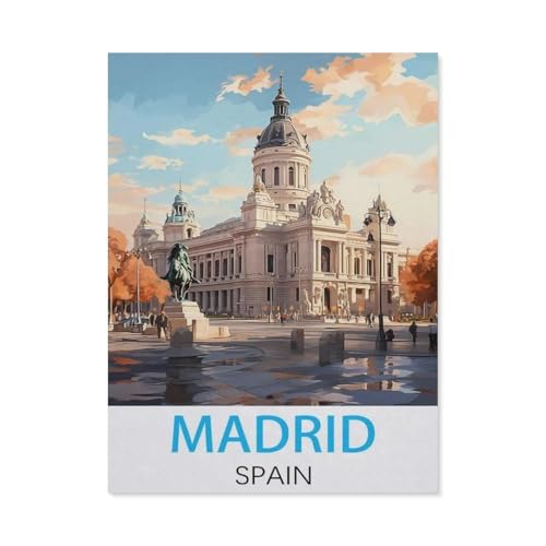 GSBRSNTS DIY Malen nach Zahlen,Madrid, Spanien Vintage-Reiseposter,diy malen nach zahlen erwachsene landsch Mit Pinsel und Acrylfarbe Erwachsenenfarbe nach Zahlen Kits Kunst(50x60cm-K14 GSBRSNTS DIY Malen nach Zahlen,Madrid, Spanien Vintage-Reiseposter,diy malen nach zahlen erwachsene landsch Mit Pinsel und Acrylfarbe Erwachsenenfarbe nach Zahlen Kits Kunst(50x60cm-K14 von GSBRSNTS