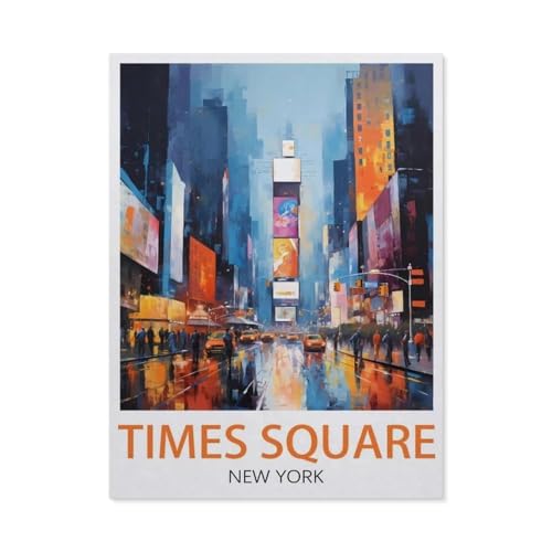 GSBRSNTS Malen Nach Zahlen，Times Square, New York，Malen Nach Zahlen Erwachsene Anfänger Kinder DIY Ölgemälde auf Leinwand Geschenk Malen Nach Zahlen Kits（40x50cm） 15.7x19.6 Zoll-X32 von GSBRSNTS