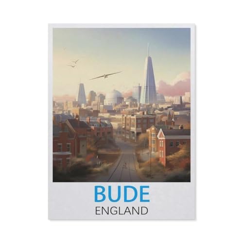 GSBRSNTS Malen nach Zahlen，Bude, England，diy malen nach zahlen erwachsene landsch Mit Pinsel und Acrylfarbe Kits Theme Digital Home Wall Artwork（50x60cm） 19.6x23.6 Zoll-T46 von GSBRSNTS