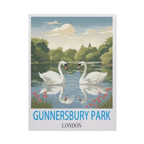 GSBRSNTS Malen nach Zahlen，Gunnersbury Park, London, England，diy malen nach zahlen erwachsene landsch Mit Pinsel und Acrylfarbe Kits Theme Digital Home Wall Artwork（50x60cm） 19.6x23.6 Zoll-S26 von GSBRSNTS