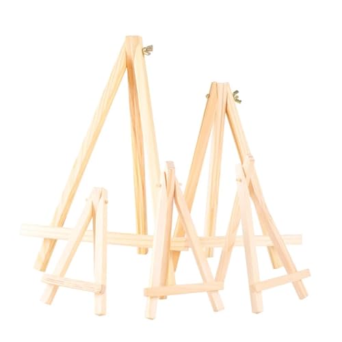 1 Pc Mini Regal Holz Stativ Staffelei Rahmen Malerei Handwerk Halter Desktop Tisch Name Karte Stand Display(8x15cm) von GSCLZ