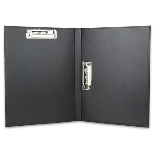 A4 PU Leder Planer Notebook Ringbuch Datei Ordner Portfolio Büro Schule for Dokumente Papier Schreibtafel(Black B) von GSCLZ